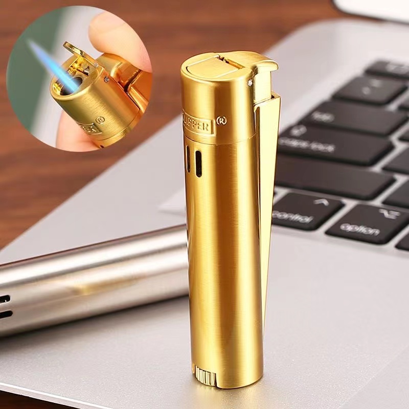 Men Accessories Gift Box - Clipper Metal Butane Gas Lighter Windproof