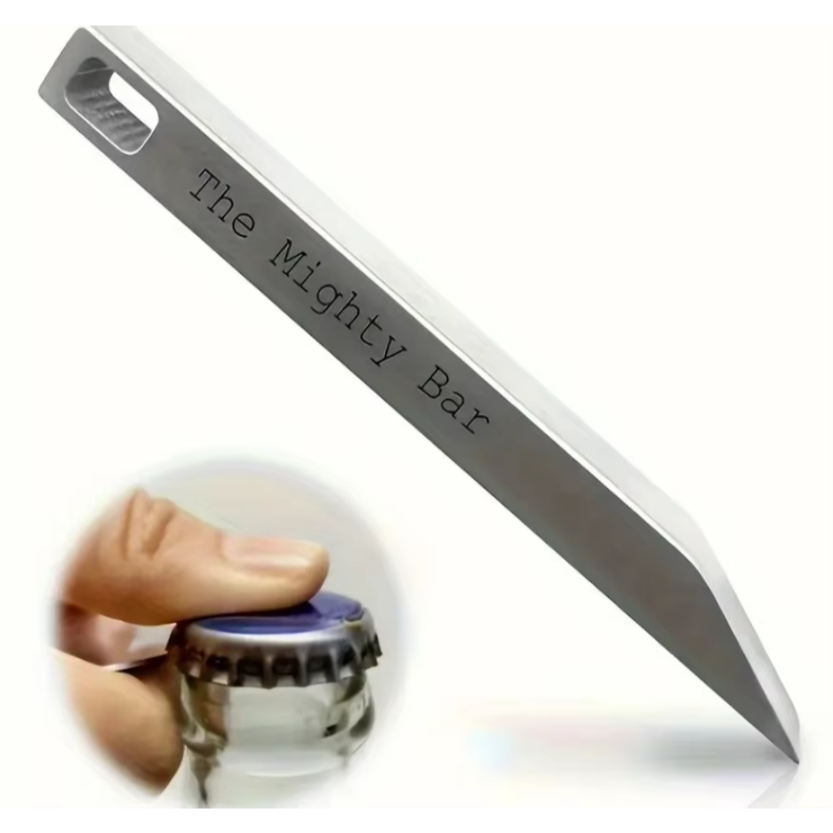 Keychain Multi Tool - Mighty Bar Pocket Knife & Bottle