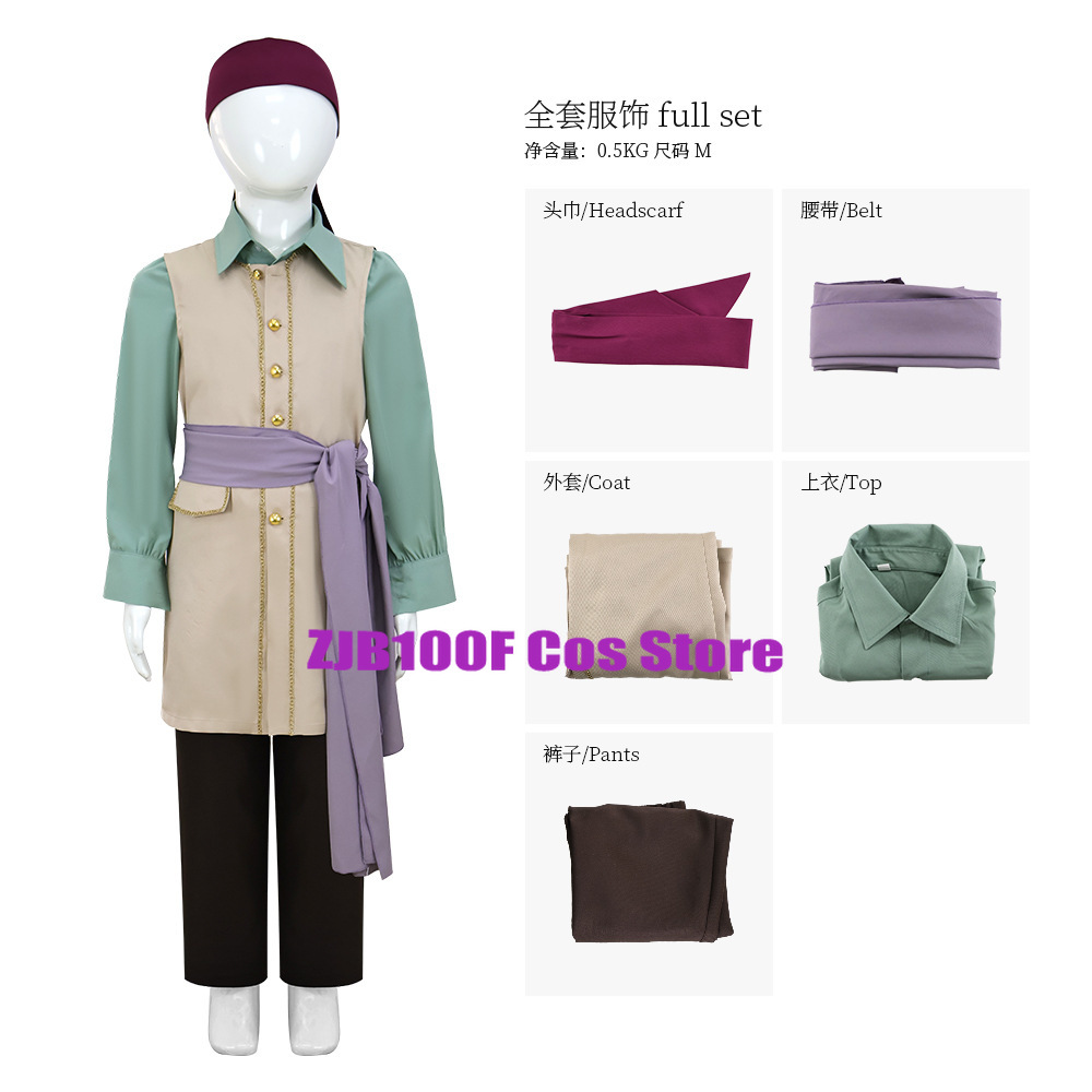 Men Accessories Set - Anime Captain Clark Cosplay Costume Uniform