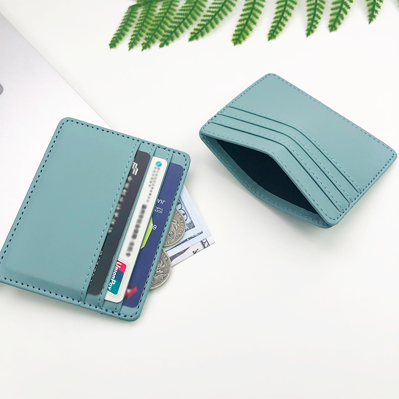 Card Case Minimalist - PU Leather ID Card Case -