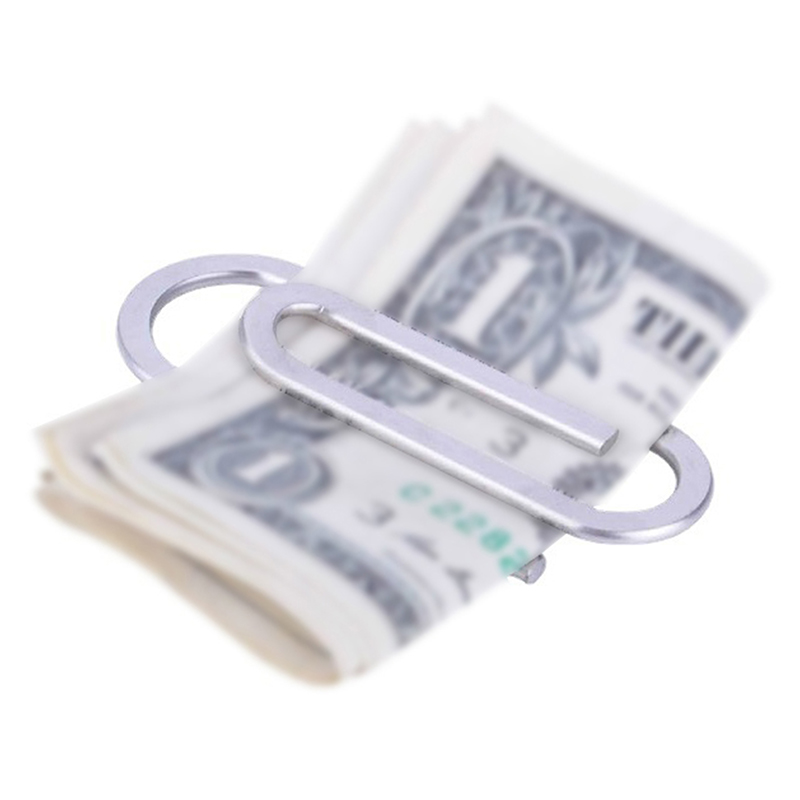 Money Clip Slim - 1Pc Stainless Steel Slim Pocket Money