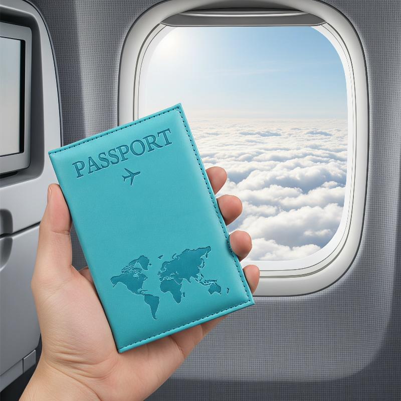 Travel Organizer Men - PU Leather Passport Holder Scratch Resistant