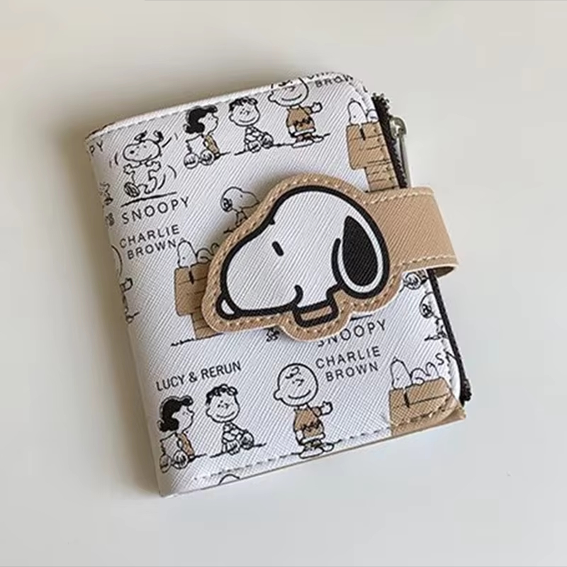 Men Accessories For Birthday Gift - Cute Snoopy Purse Anime Cartoon Short