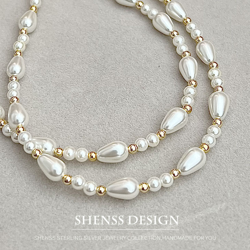 Men Accessories Elegant - Elegant Imitation Pearl Water Drop necklace