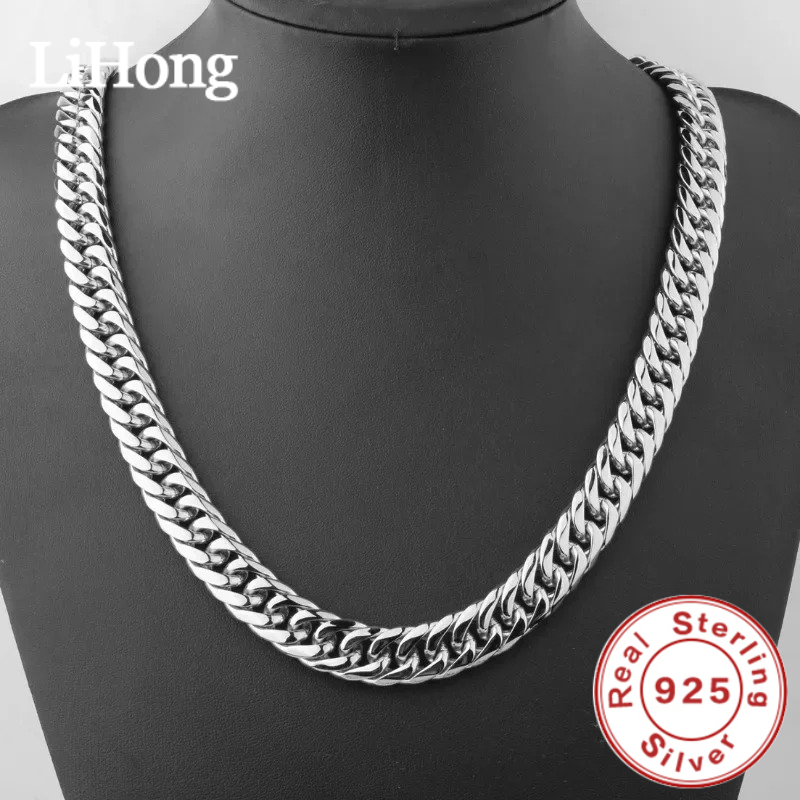 Men'S Accessories Trending - 925 Sterling Silver 45-60cm 10mm Cuban