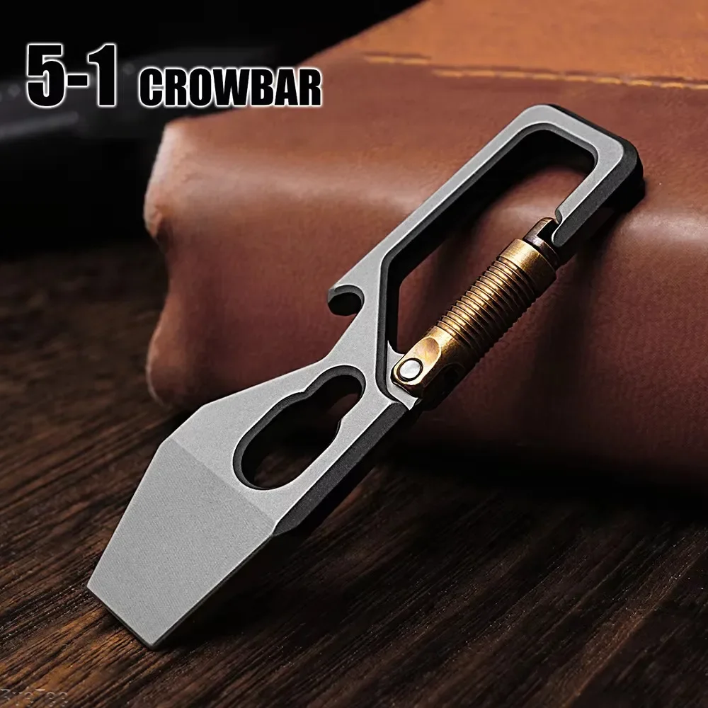 Keychain Multi Tool - 6cm 5-1 Multi-function Keychain Pry Bar