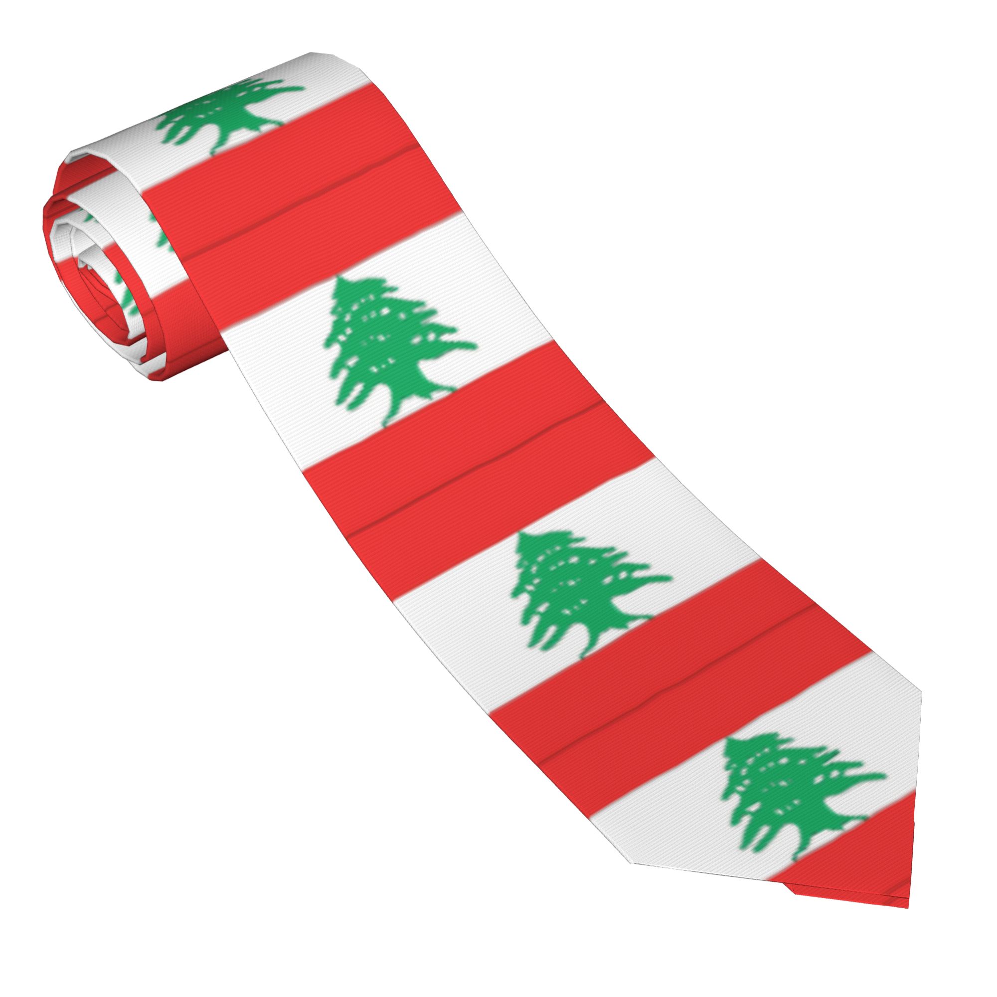 Lebanon Flag  Tie  Wedding Nec - огляд і ціна Men Accessories Lebanon