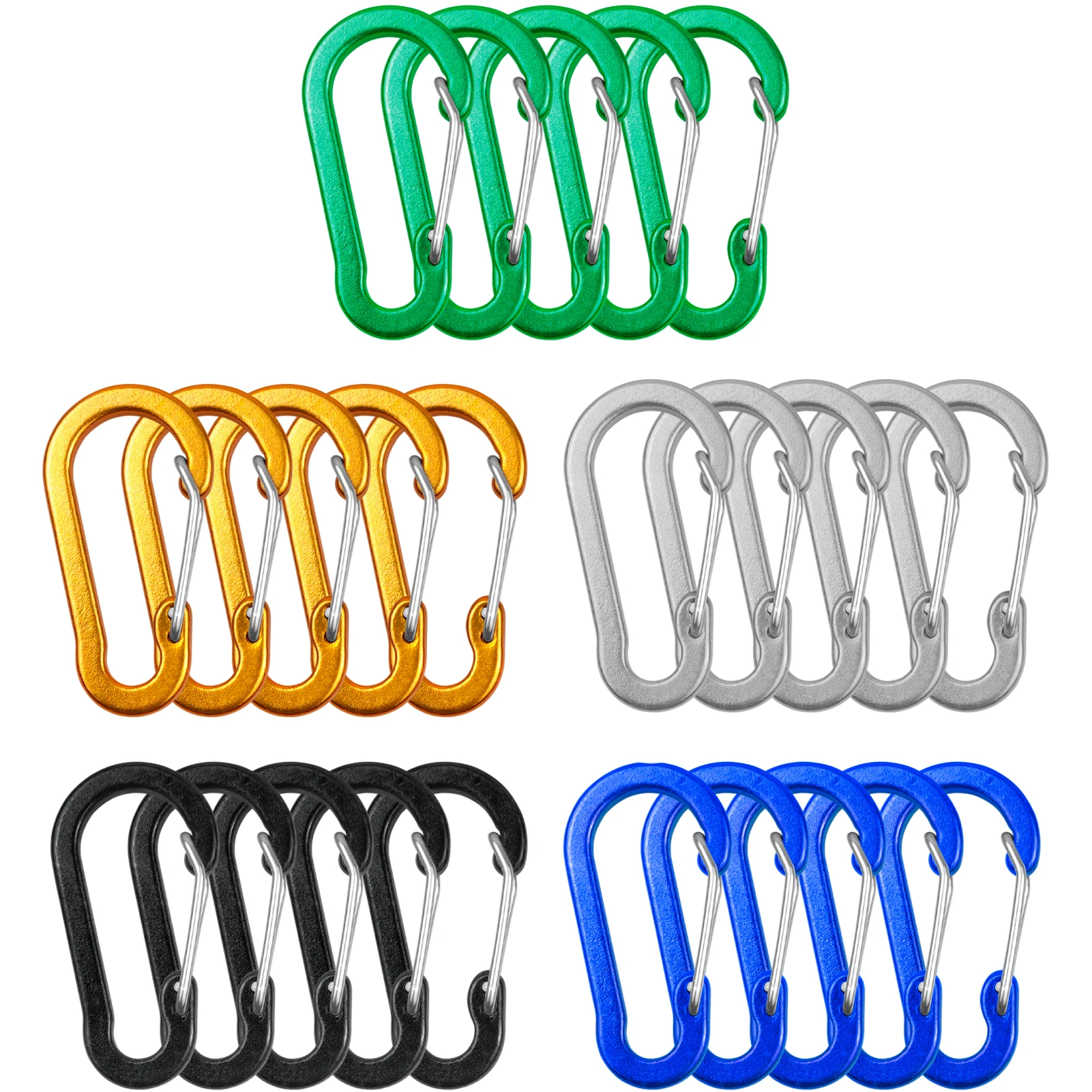 5/10/12pcs Carabiner Clips Min - огляд і ціна Keychain Multi Tool