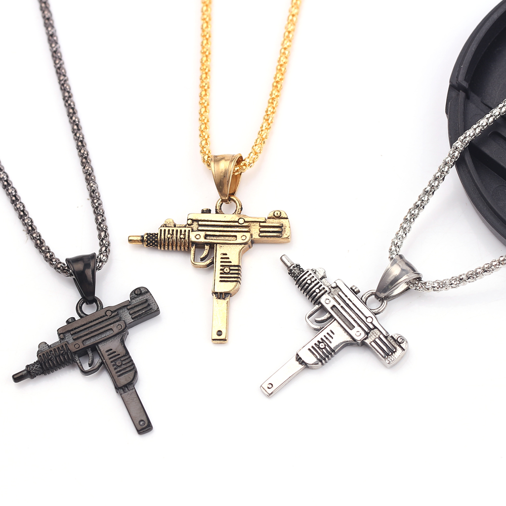 Punk Uzi Pistol Machine Gun Ne - огляд і ціна Men'S Accessories And Jewelry