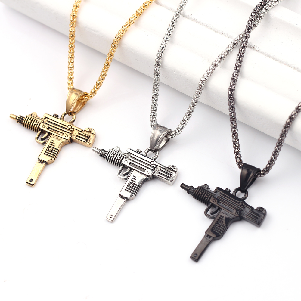 Punk Uzi Pistol Machine Gun Ne - огляд і ціна Men'S Accessories And Jewelry