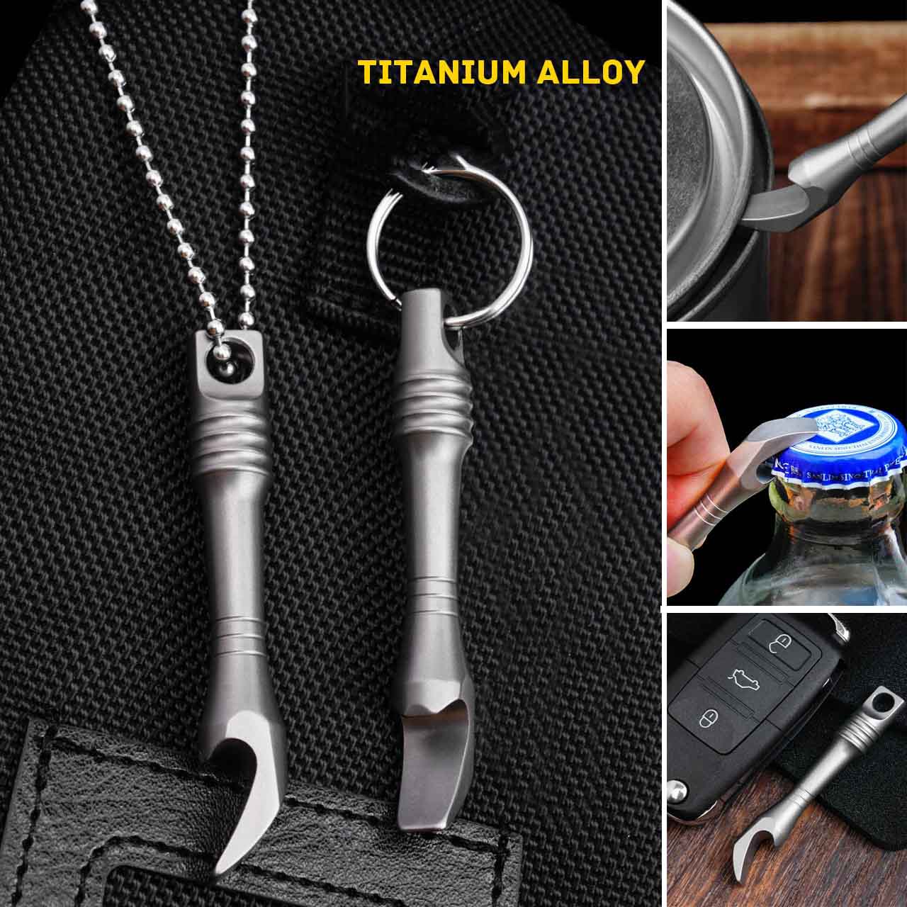 TC4 Titanium Alloy Crowbar Min - огляд і ціна Keychain Multi Tool