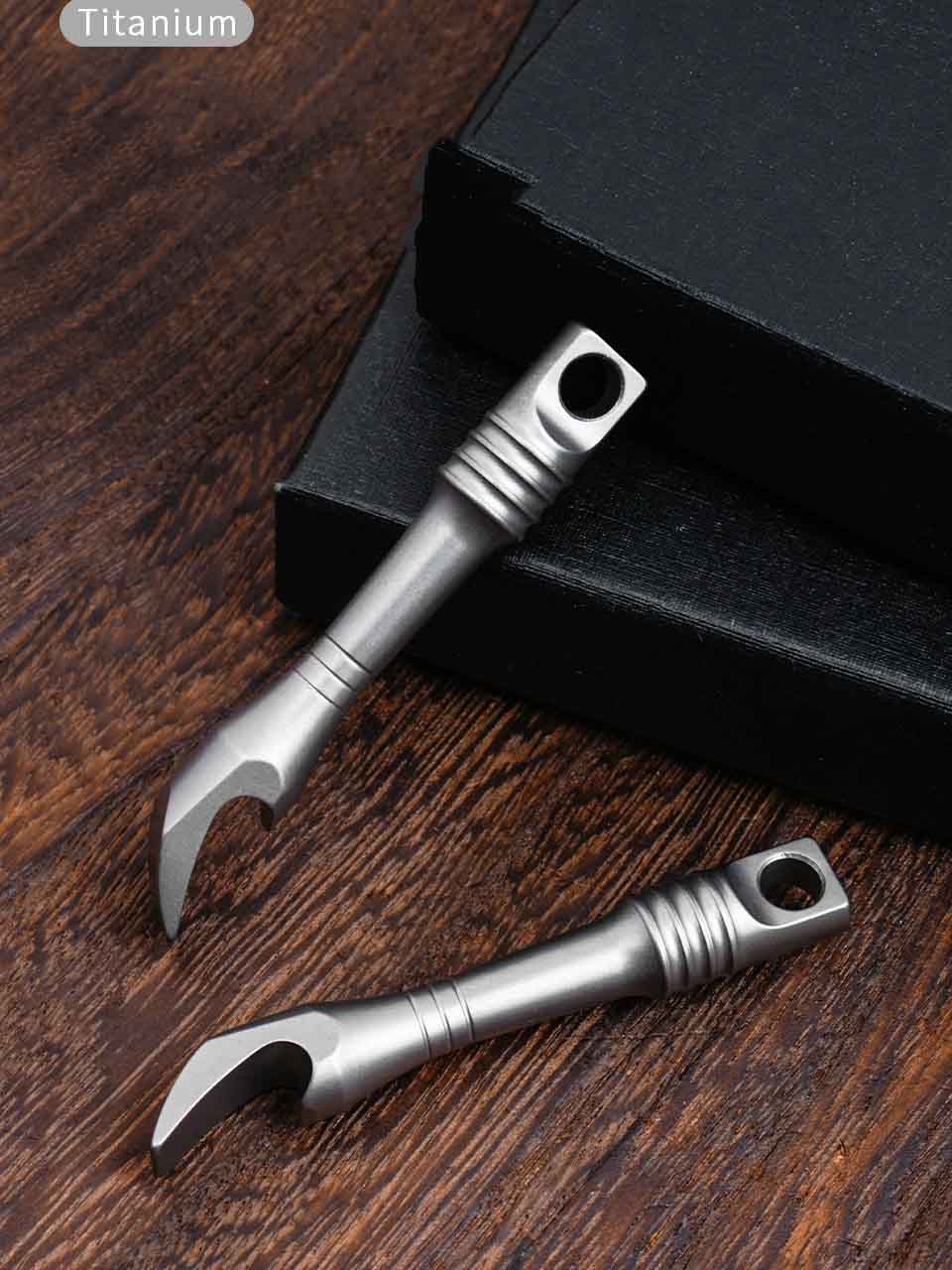 TC4 Titanium Alloy Crowbar Min - огляд і ціна Keychain Multi Tool