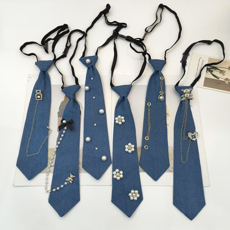 Cowboy Style Blue Necktie JK S - огляд і ціна Men Accessories Neck Chain
