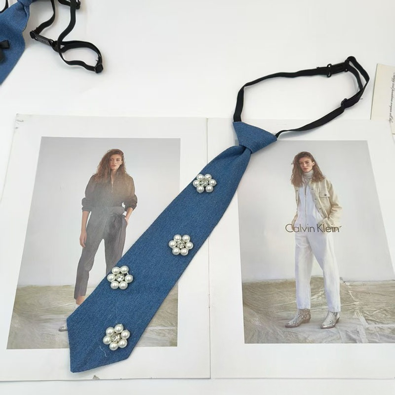 Cowboy Style Blue Necktie JK S - огляд і ціна Men Accessories Neck Chain