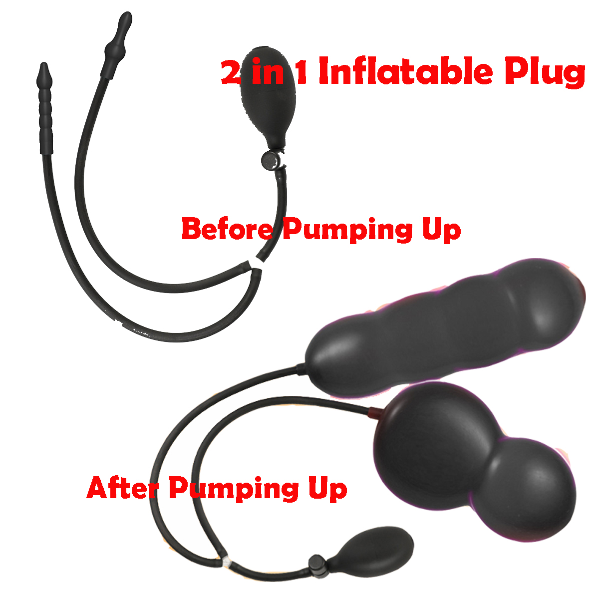 Gay Anal Plug Inflatable Butt  - огляд і ціна Men'S Vegan Accessories