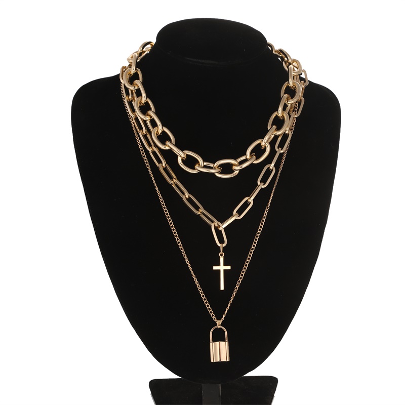 FNQUFUJ Layered grunge aesthet - огляд і ціна Men Accessories Neck Chain