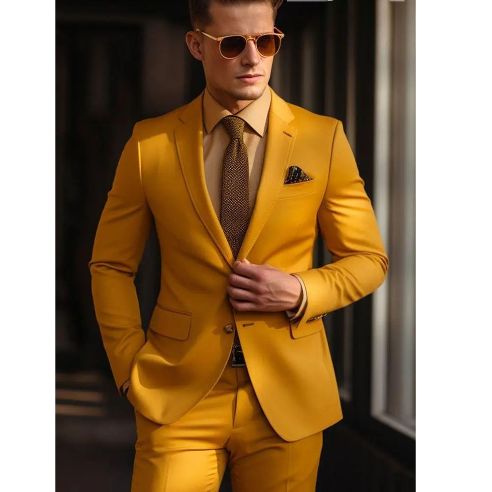 Men's Suit Set 2 Piece Stylish - огляд і ціна Men Accessories Elegant