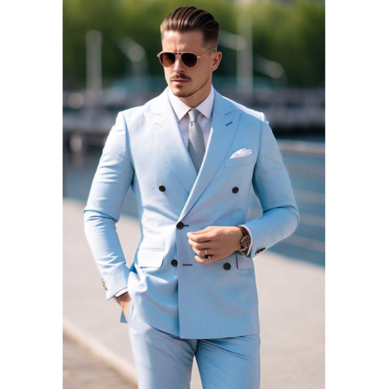 Men's Suit Set 2 Piece Stylish - огляд і ціна Men Accessories Elegant