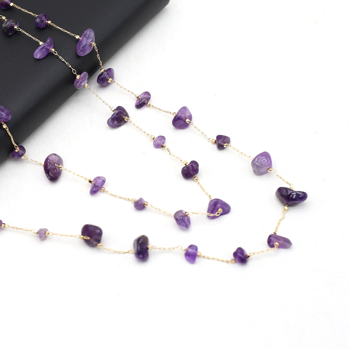 Natural Amethyst Stone Beaded  - огляд і ціна Men Accessories All