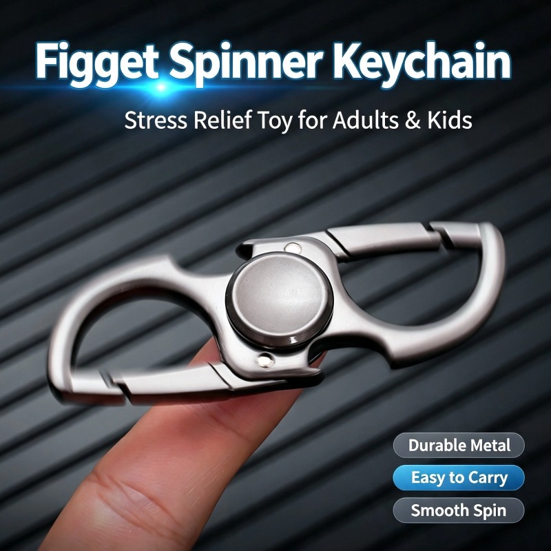 Metal Fidget Spinner Carabiner - огляд і ціна Keychain Multi Tool
