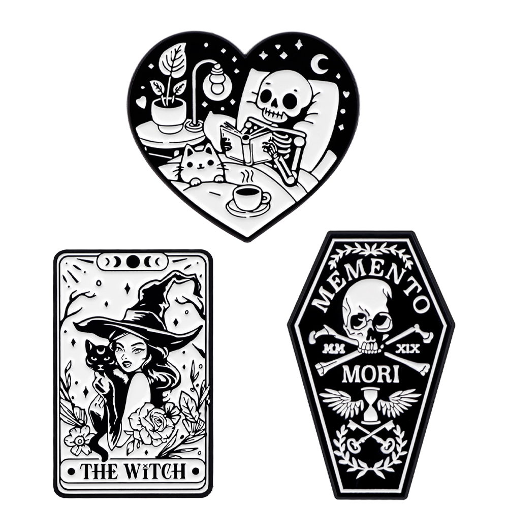 Skeleton Enamel Pins Witch Bro - огляд і ціна Men Accessories For Birthday Gift
