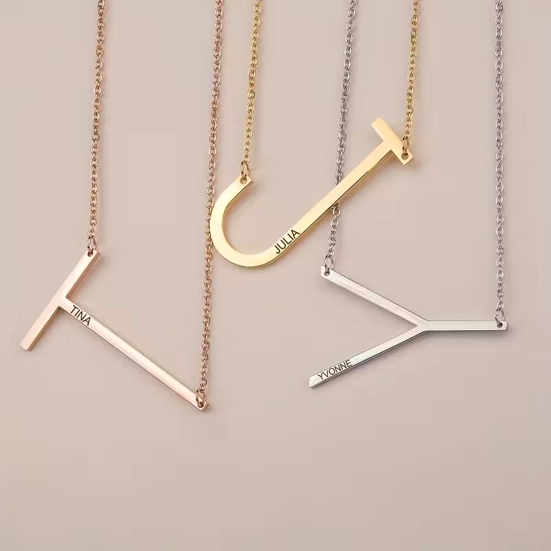 Custom Initial Letter Name Nec - огляд і ціна Men Accessories Neck Chain