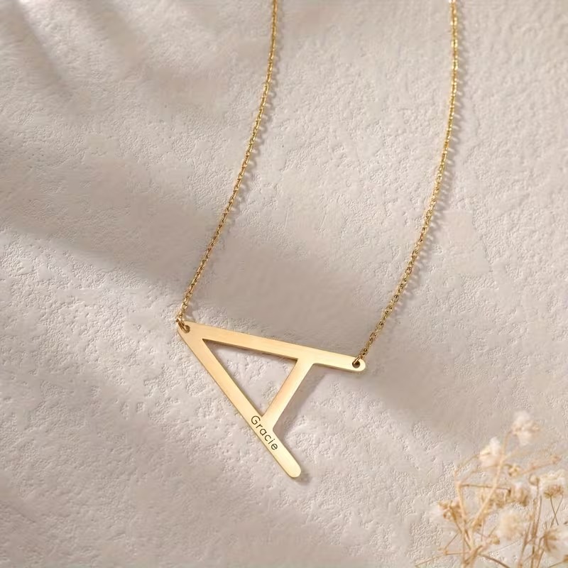Custom Initial Letter Name Nec - огляд і ціна Men Accessories Neck Chain