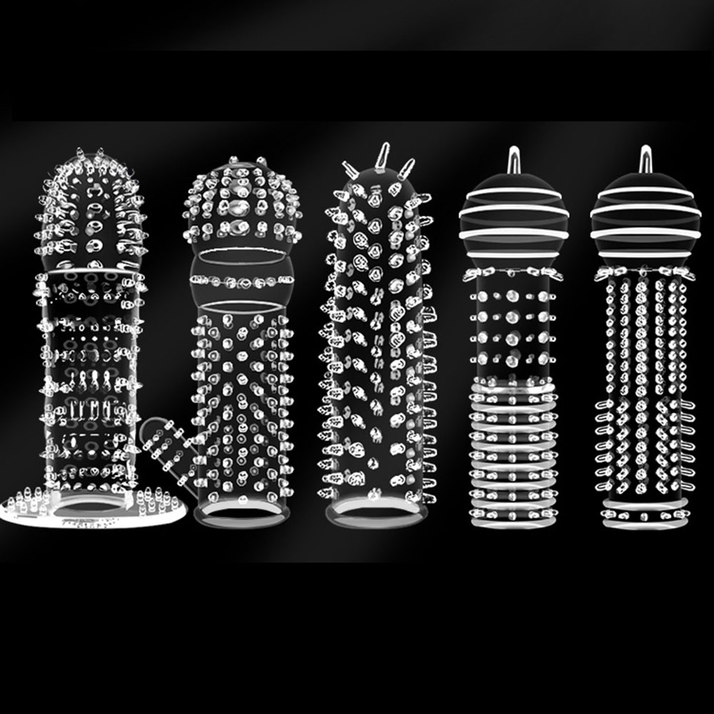 5types Textured Penis Sleeves  - огляд і ціна Men'S Vegan Accessories