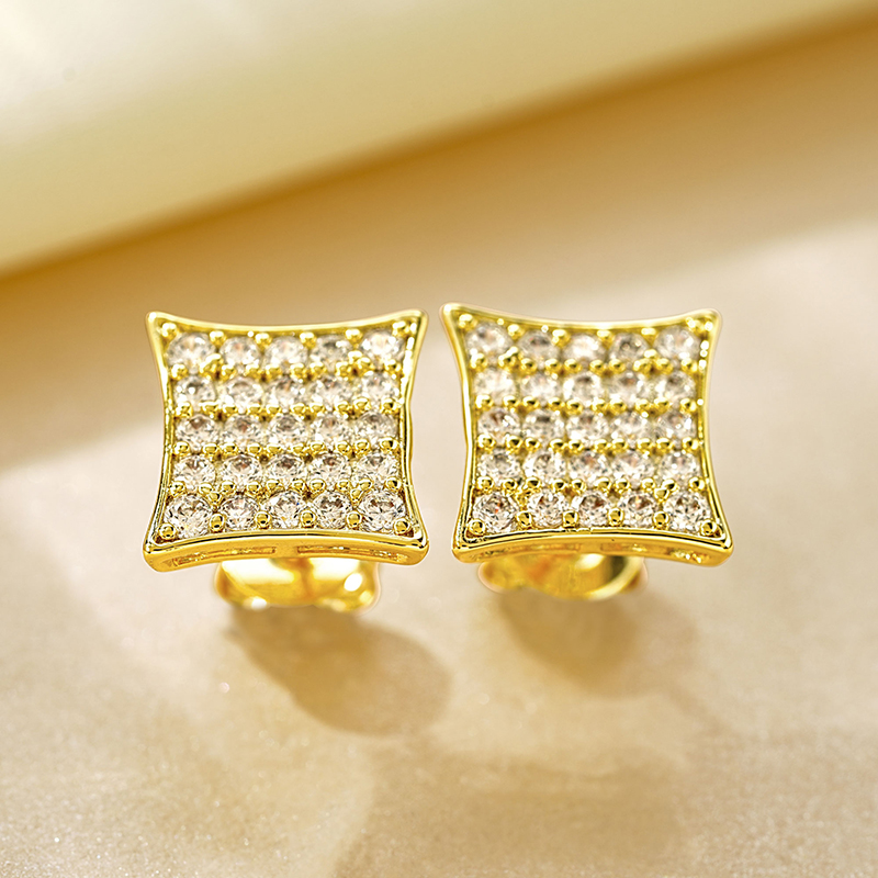 OXTAO Statement Square Stud Ea - огляд і ціна Men'S Accessories Trending