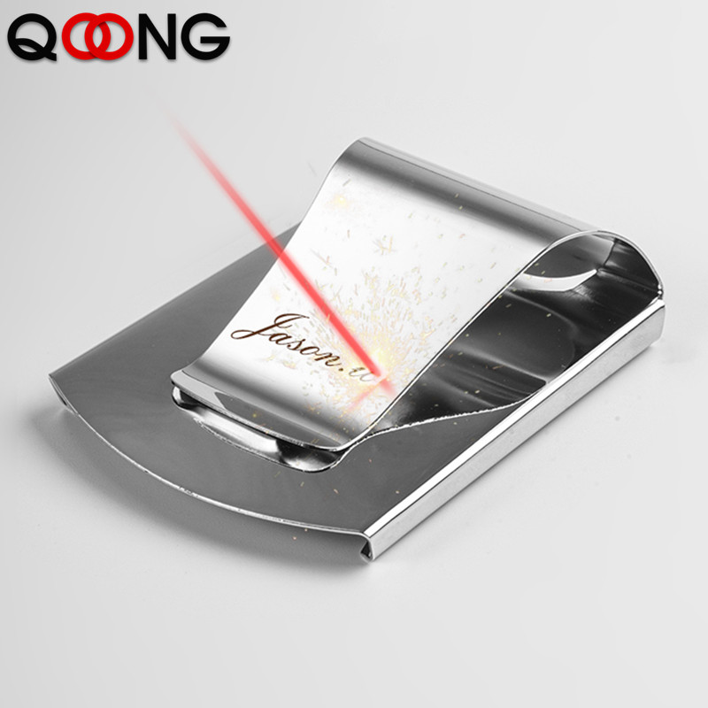 QOONG Custom Lettering Stainle - огляд і ціна Money Clip Slim