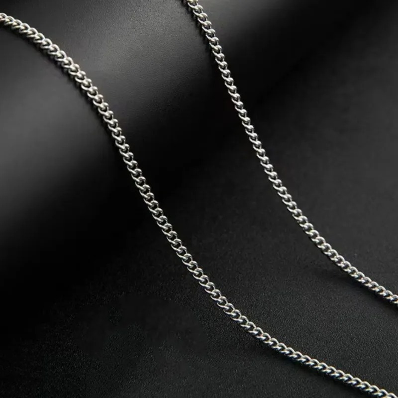 2mm Men's Cuban Chain Necklace - огляд і ціна Men'S Accessories Trending
