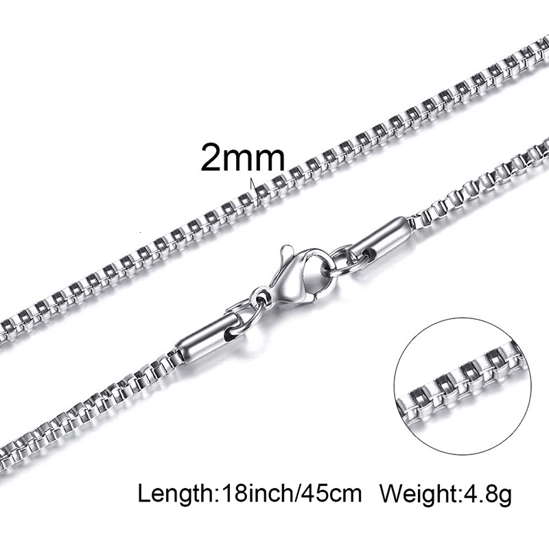 Mens Thin Box Chain Necklace,1 - огляд і ціна Men Accessories Gift Box
