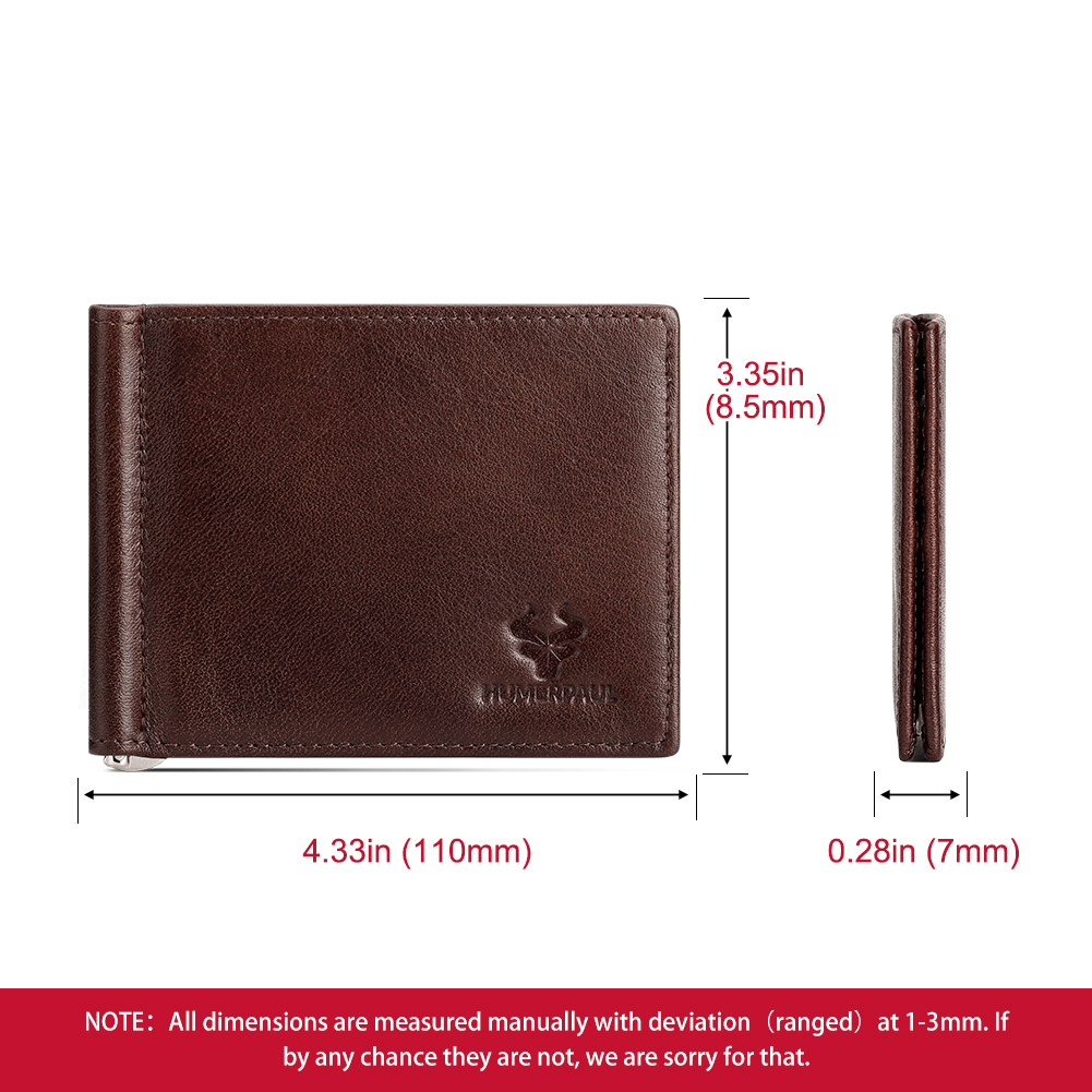 Genuine Leather Mens Slim Wall - огляд і ціна Money Clip Slim