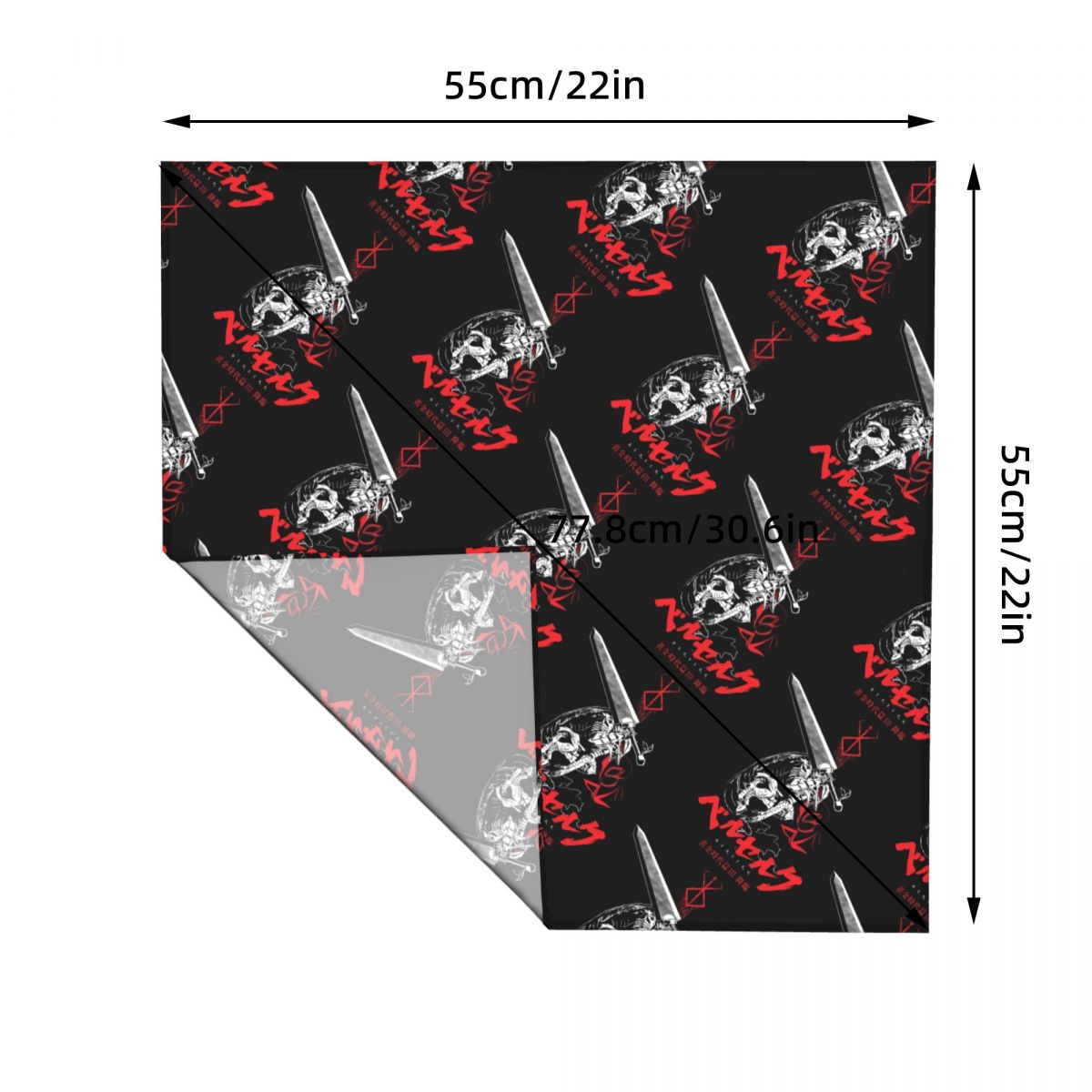 55CM B-Berserks Bandana Holida - огляд і ціна Men Accessories Brand