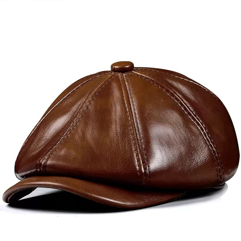 Spring New Genuine Leather Hat - огляд і ціна Men Accessories Brand