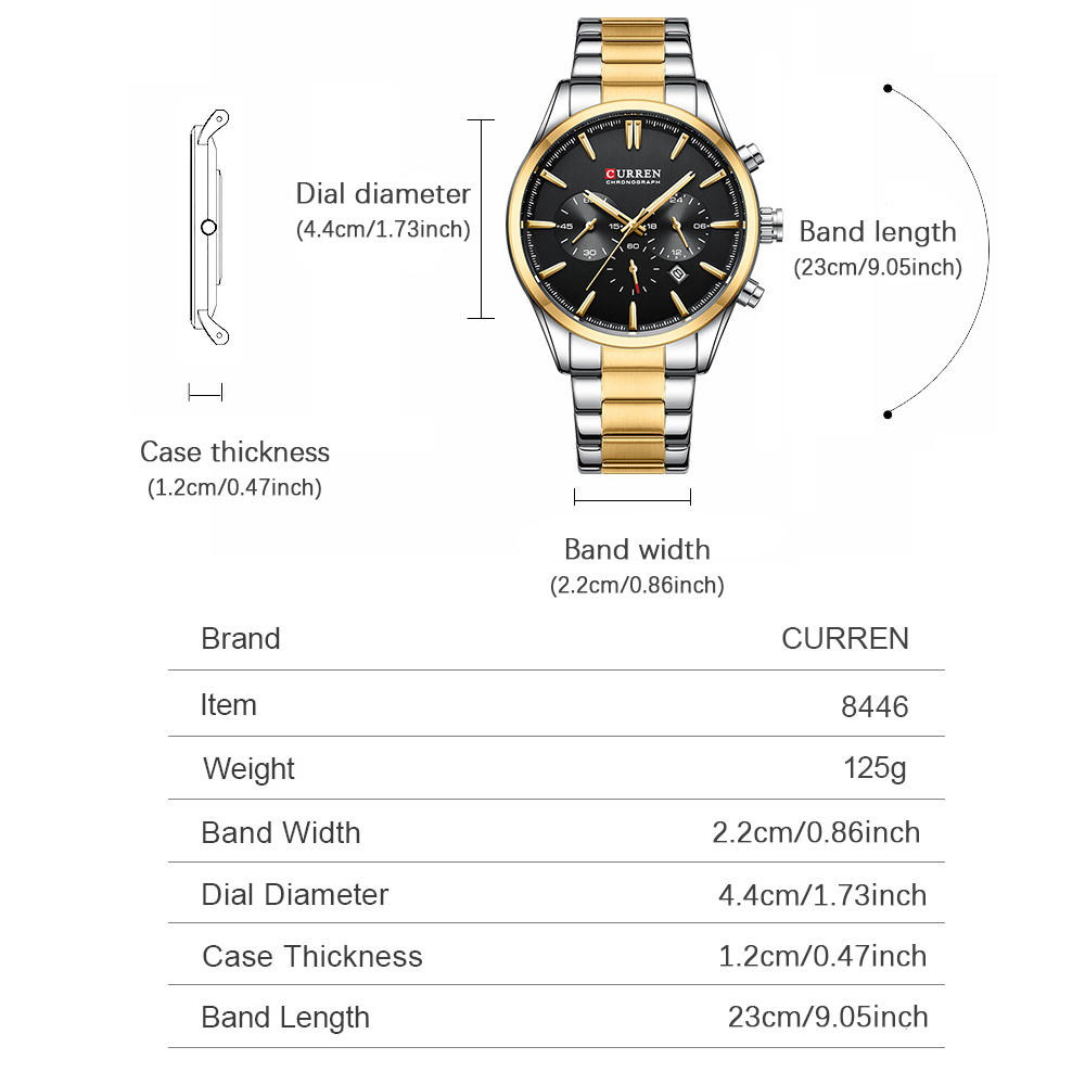 CURREN Casual Quartz Chrono Sp - огляд і ціна Men'S Accessories And Jewelry
