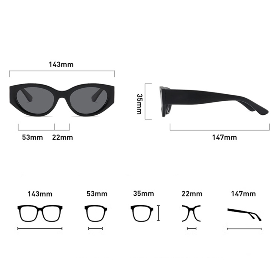 Women Men Classic Cat-Eye Pola - огляд і ціна Men Accessories Brand