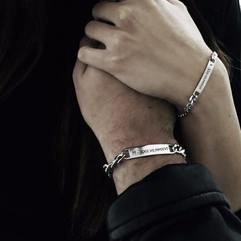 Plate Id Tag Bar Bracelet Cuba - огляд і ціна Men Accessories All