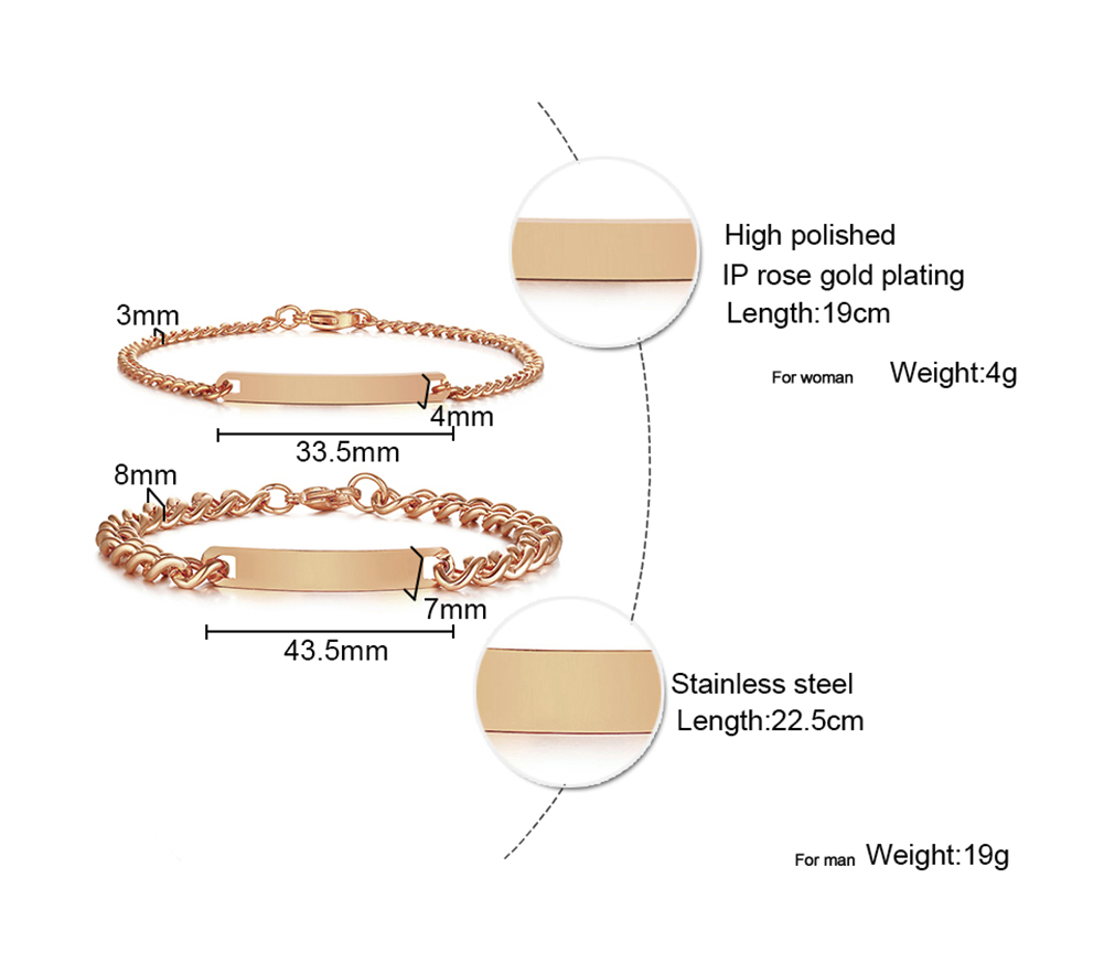 Plate Id Tag Bar Bracelet Cuba - огляд і ціна Men Accessories All