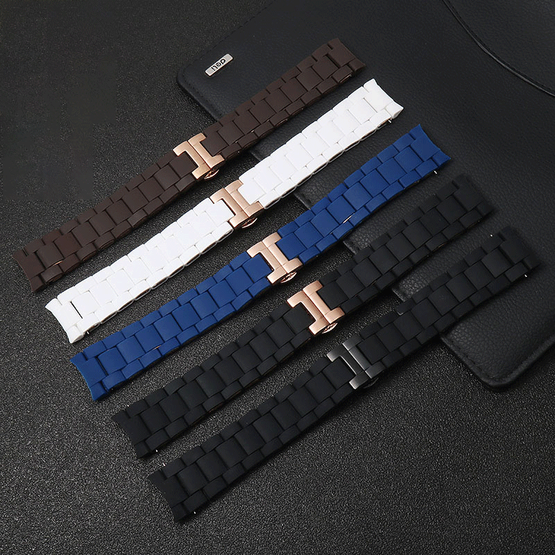 Rubber clad steel Watchband Fo - огляд і ціна Men'S Accessories Armani
