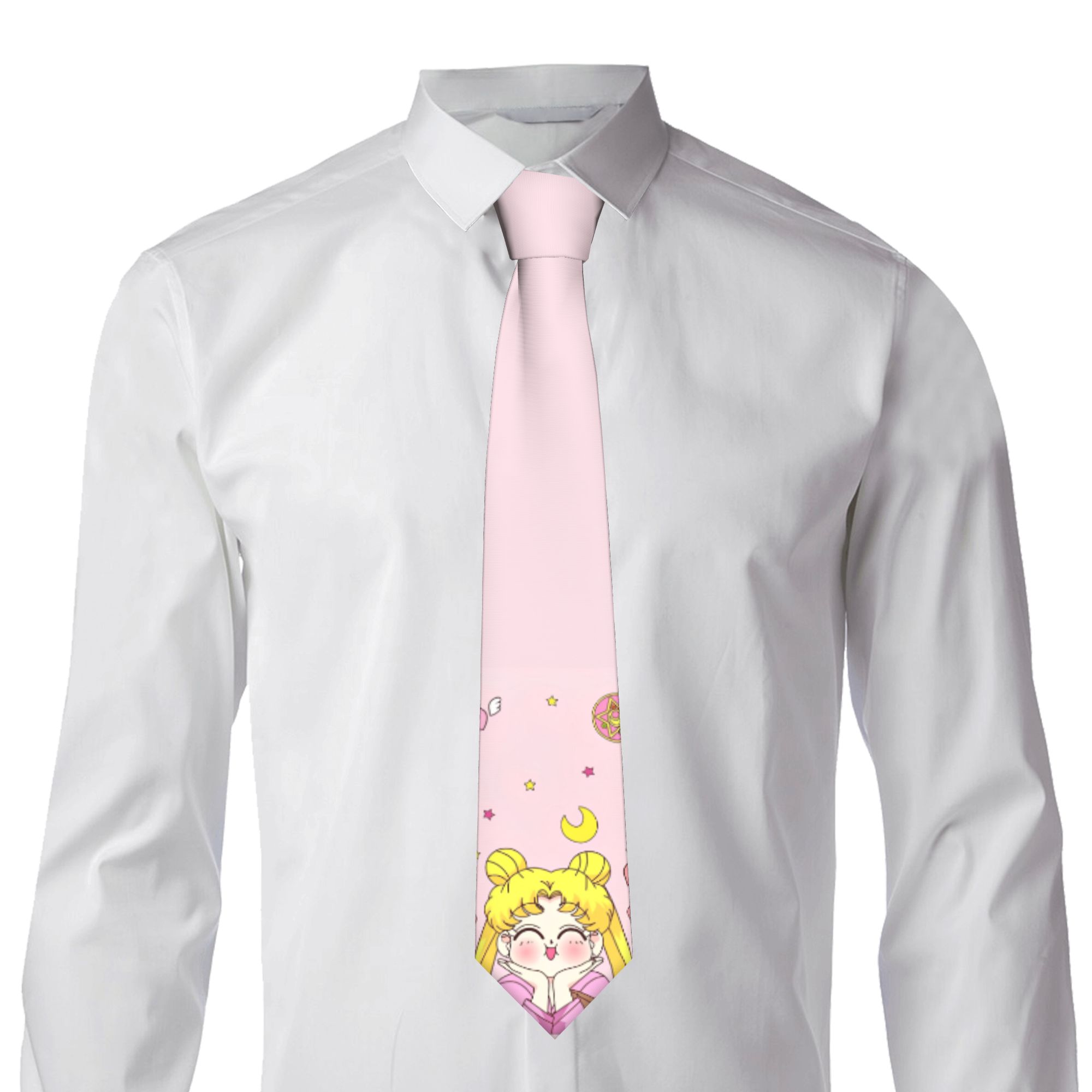 Mens Tie Cartoon Moons 3D Prin - огляд і ціна Men Accessories Elegant