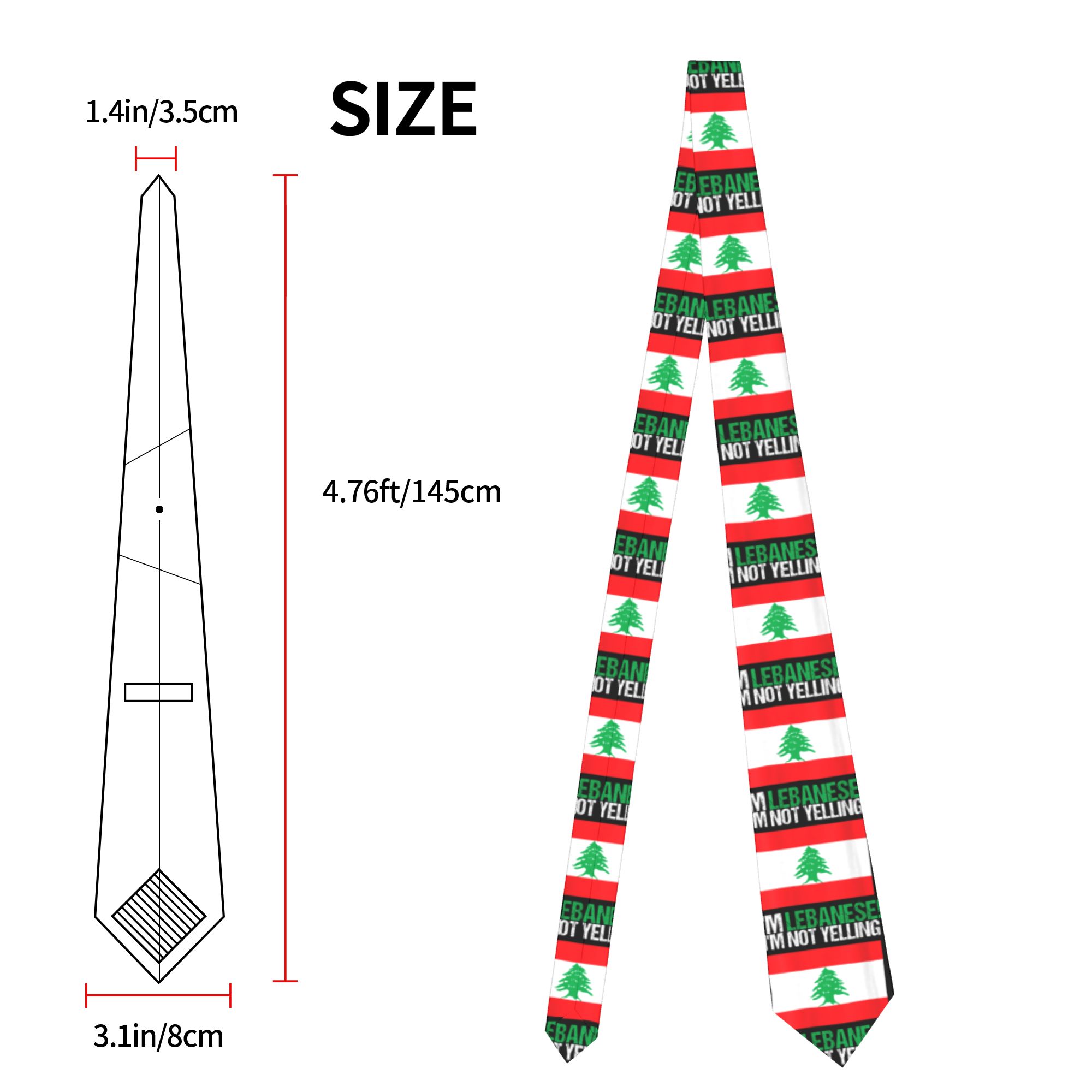 Mens Tie I'm Not Yelling Leban - огляд і ціна Men Accessories Lebanon