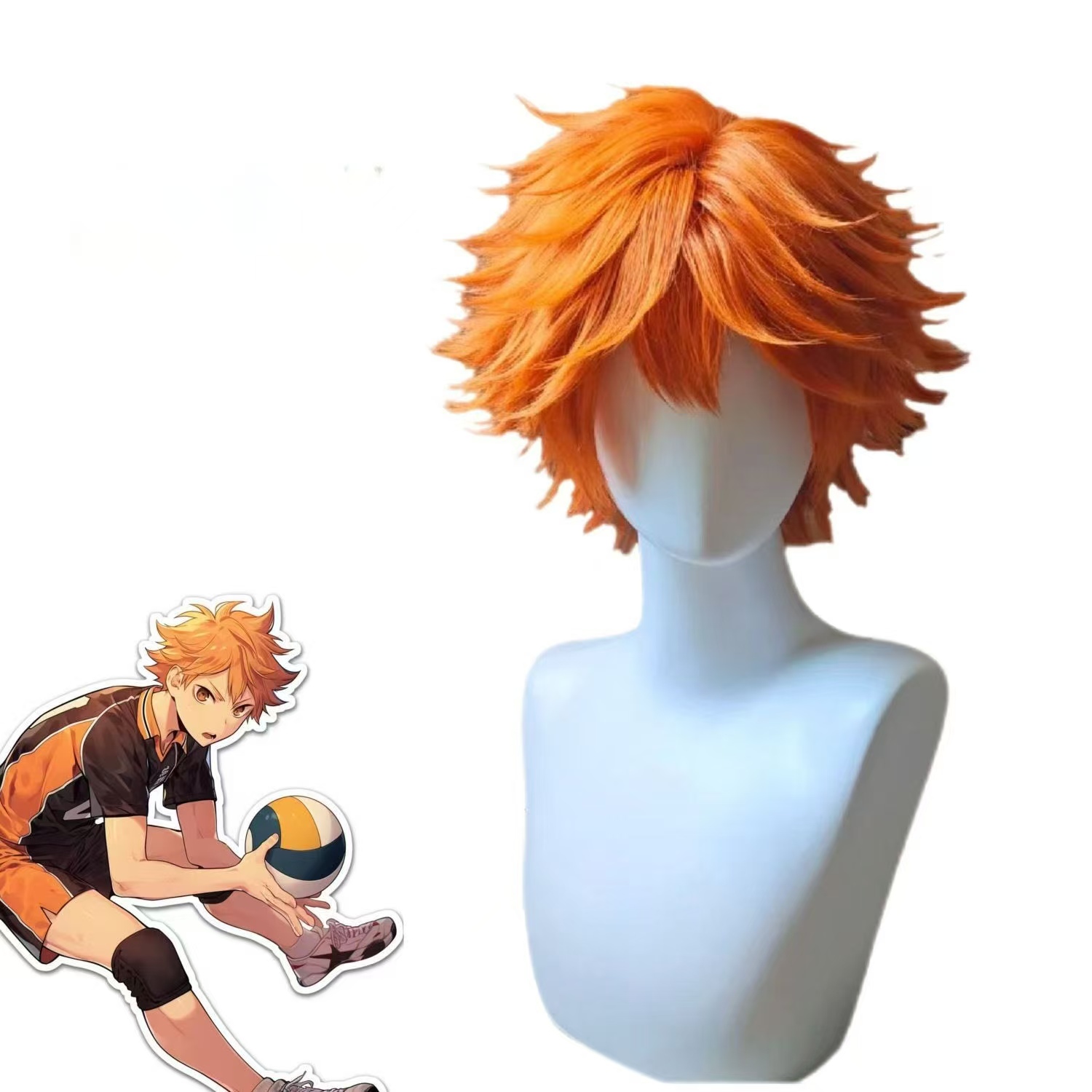 Hinata Shoyo Cosplay Wig Brigh - огляд і ціна Men'S Volleyball Accessories