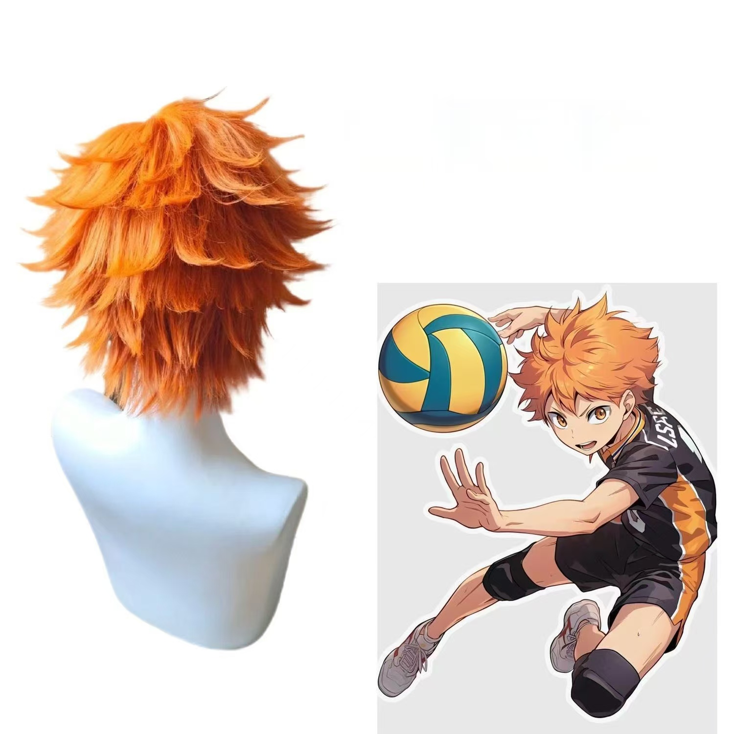 Hinata Shoyo Cosplay Wig Brigh - огляд і ціна Men'S Volleyball Accessories