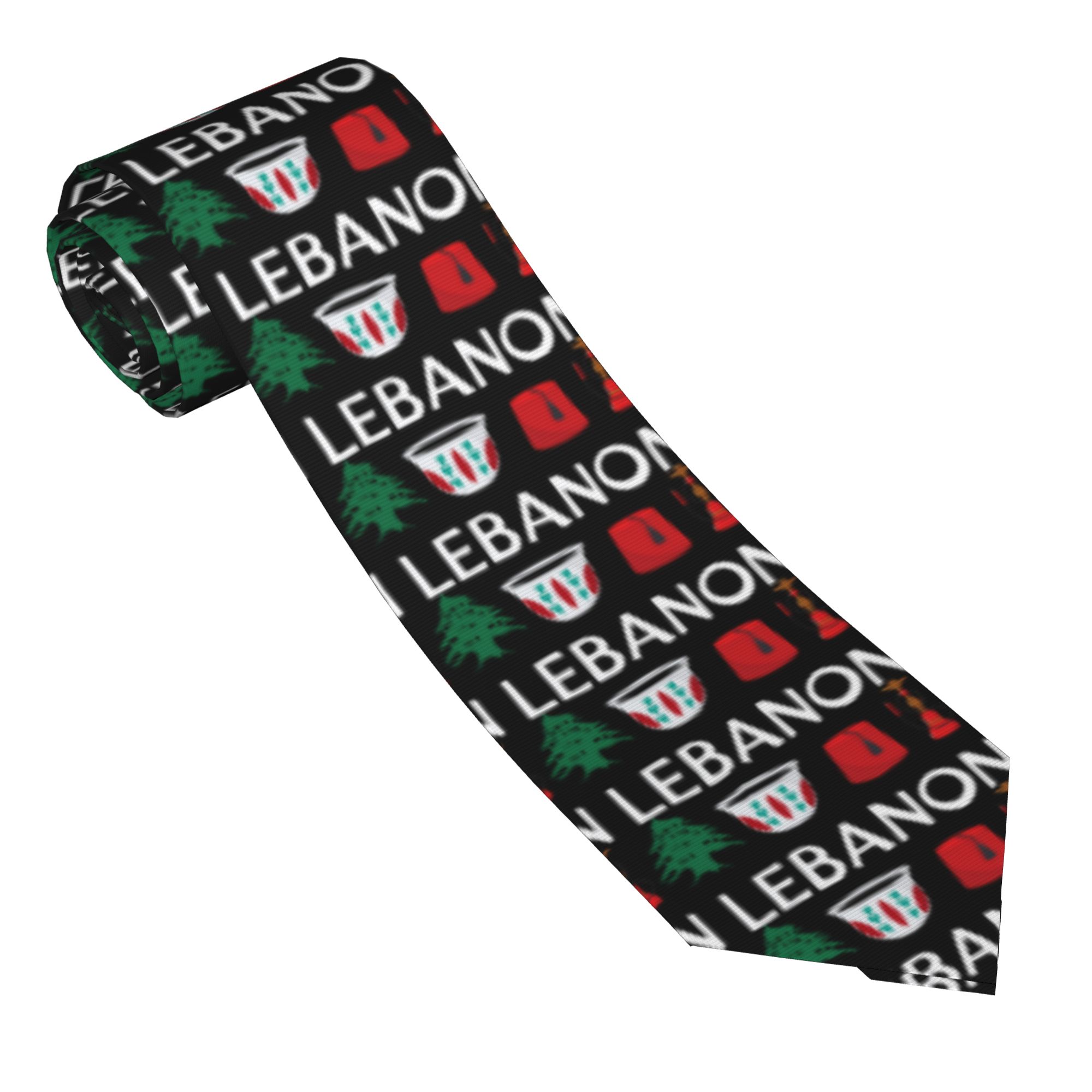Mens Tie Lebanon Flag  Neck Ti - огляд і ціна Men Accessories Lebanon