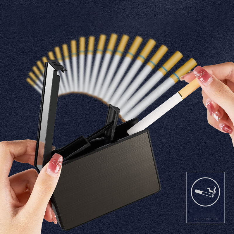 Automatic Cigarette Case Porta - огляд і ціна Men Accessories Gift Box