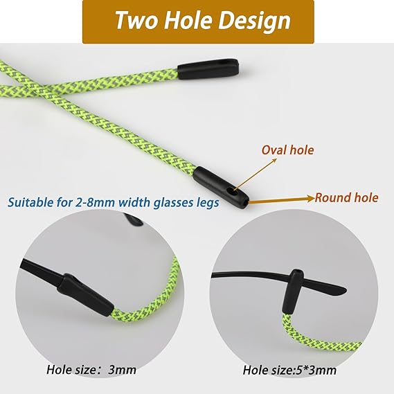 2 PCS Glasses Strap, Reflectiv - огляд і ціна Men Accessories Neck Chain