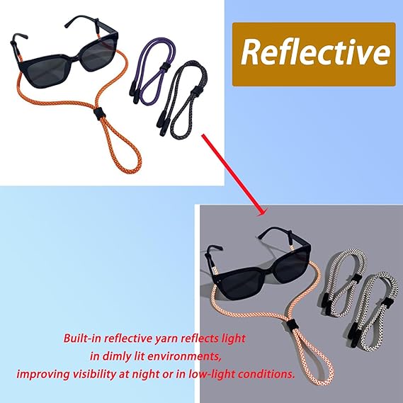 2 PCS Glasses Strap, Reflectiv - огляд і ціна Men Accessories Neck Chain