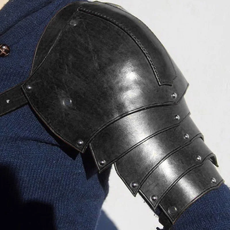 Medieval Leather Shoulder Armo - огляд і ціна Men'S Viking Accessories