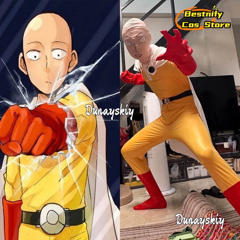 Saitama MAN Cosplay Jumpsuit C - огляд і ціна Men Accessories Korea